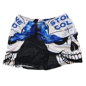 Chalk Line Stone Cold Steve Austin Smoking Skull mesh shorts Size S GUC Read!